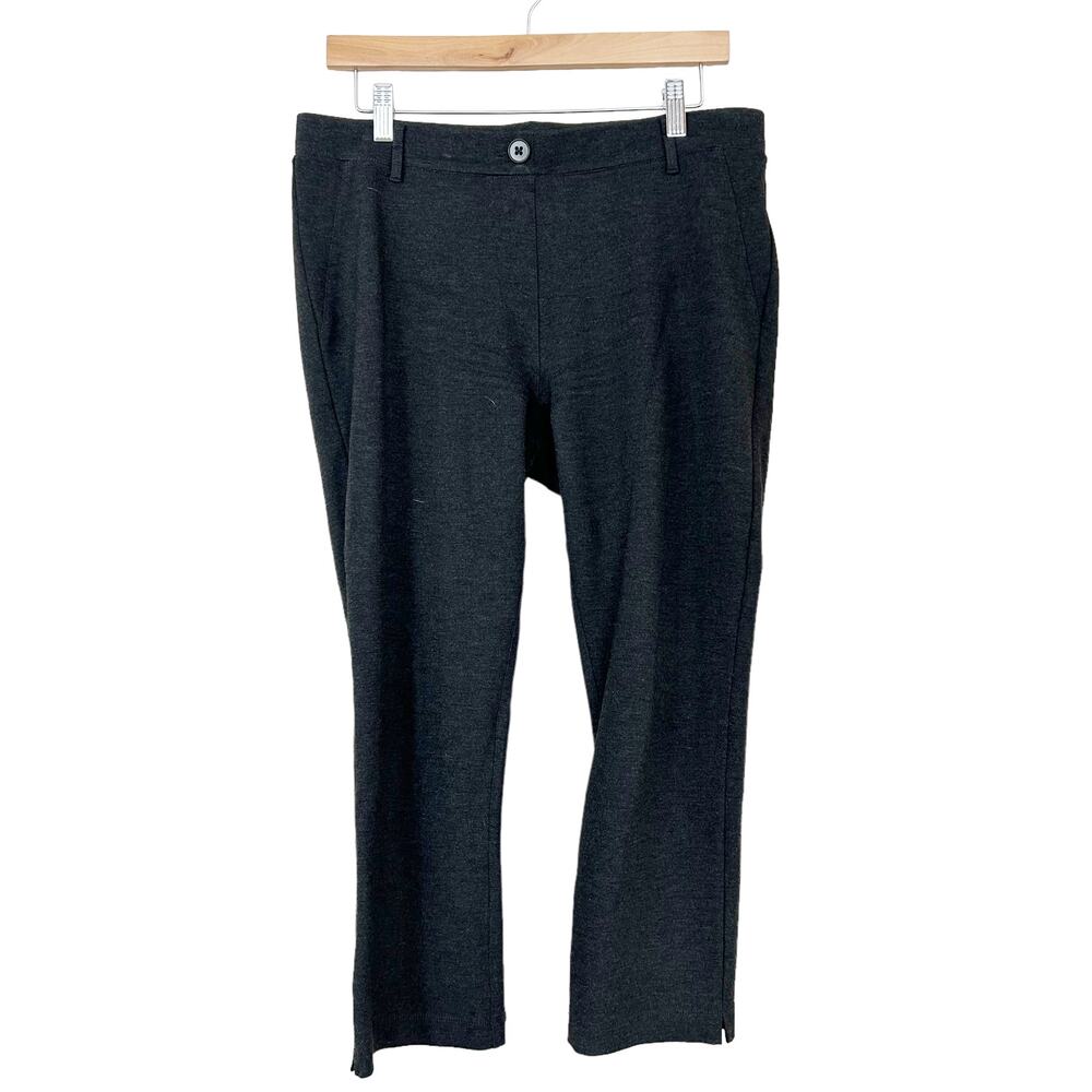Betabrand Gray Crop Classic Dress Pants Sz L